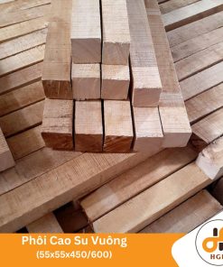 Phôi gỗ cao su Thân (65x65x400-1000)